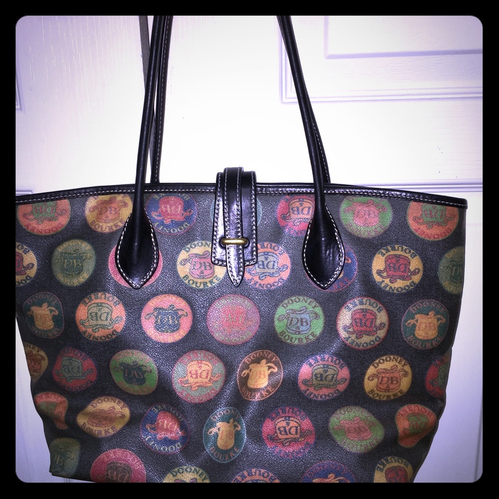 Colorful Dooney and Burke bag